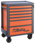 BETA ROLL CAB RSC24 7 DRAWERS, ORG/BLK