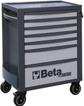 BETA ROLL CAB RSC24 7 DRAWERS, GRY/BLK