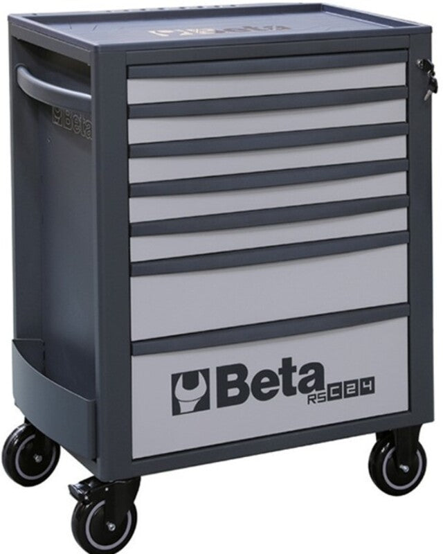 BETA ROLL CAB RSC24 7 DRAWERS, GRY/BLK
