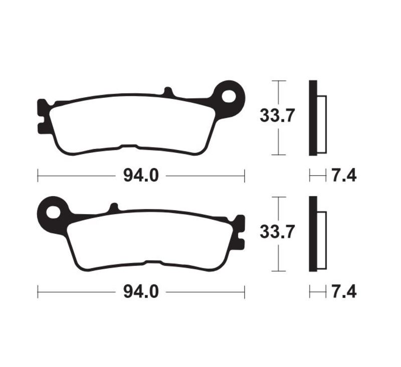 TECNI BRAKE PADS MOR465 SINTER METAL