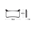 TECNI BRAKE PADS MF447 SINTER METAL
