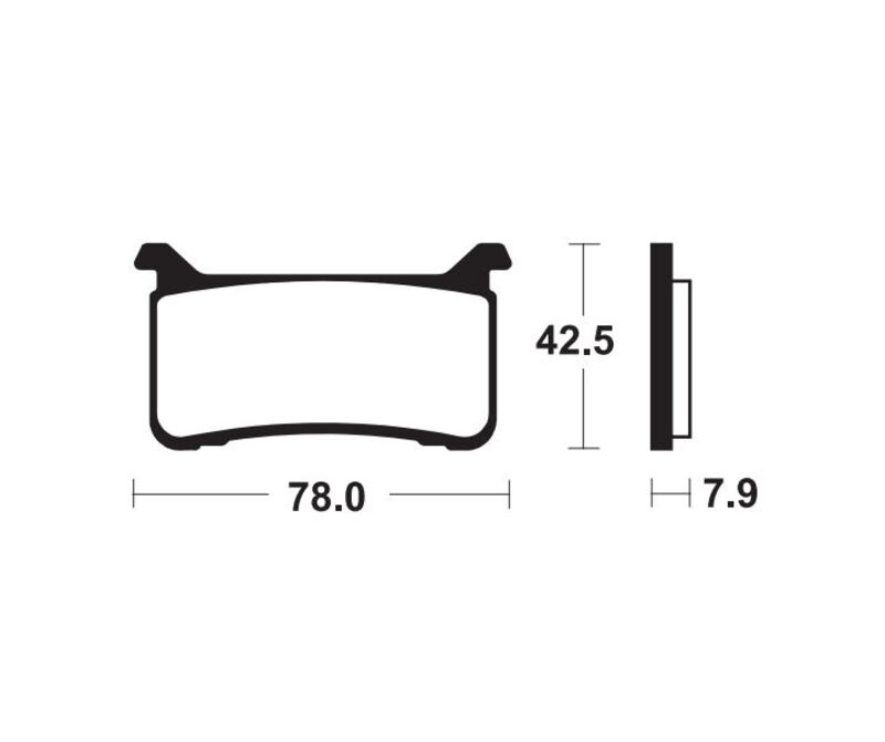 TECNI BRAKE PADS MF447 SINTER METAL