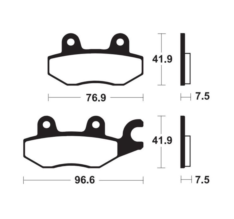 TECNI BRAKE PADS MF455 SINTER METAL
