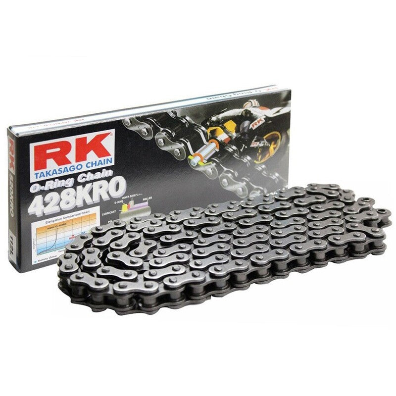 RK CHAIN KRO 428, BLK/BLK, 126