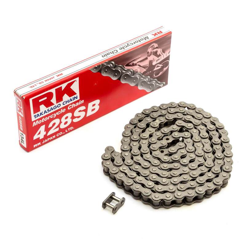 RK CHAIN SB 428, BLK/BLK, 132