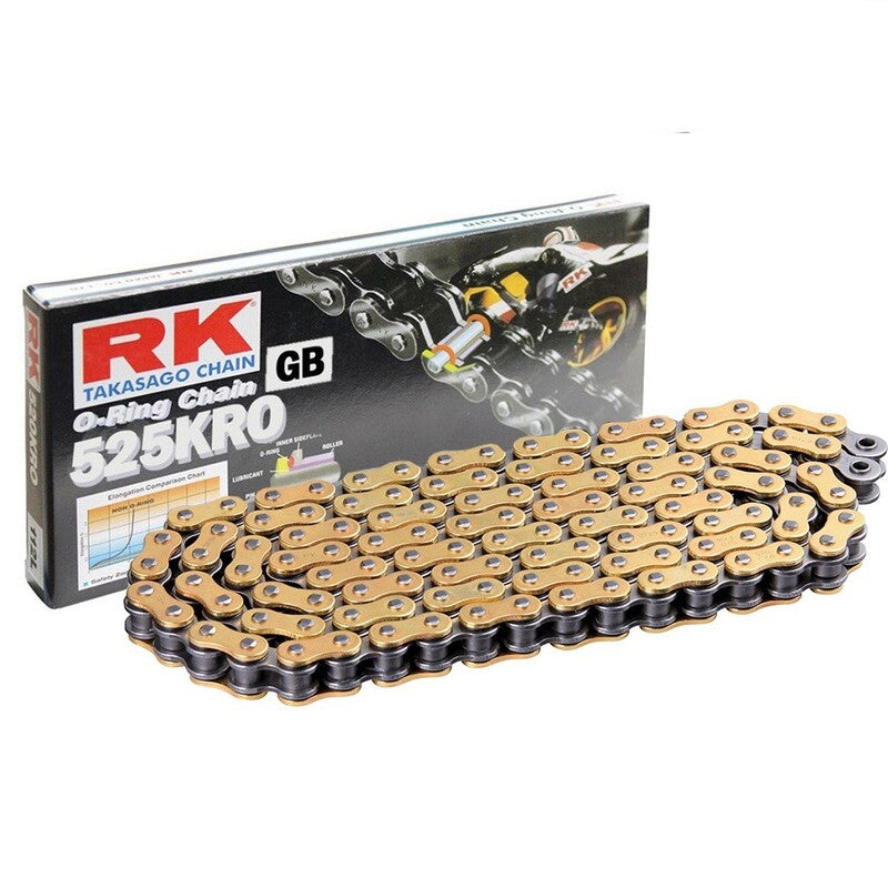 RK CHAIN KRO 525, GLD/BLK, 112