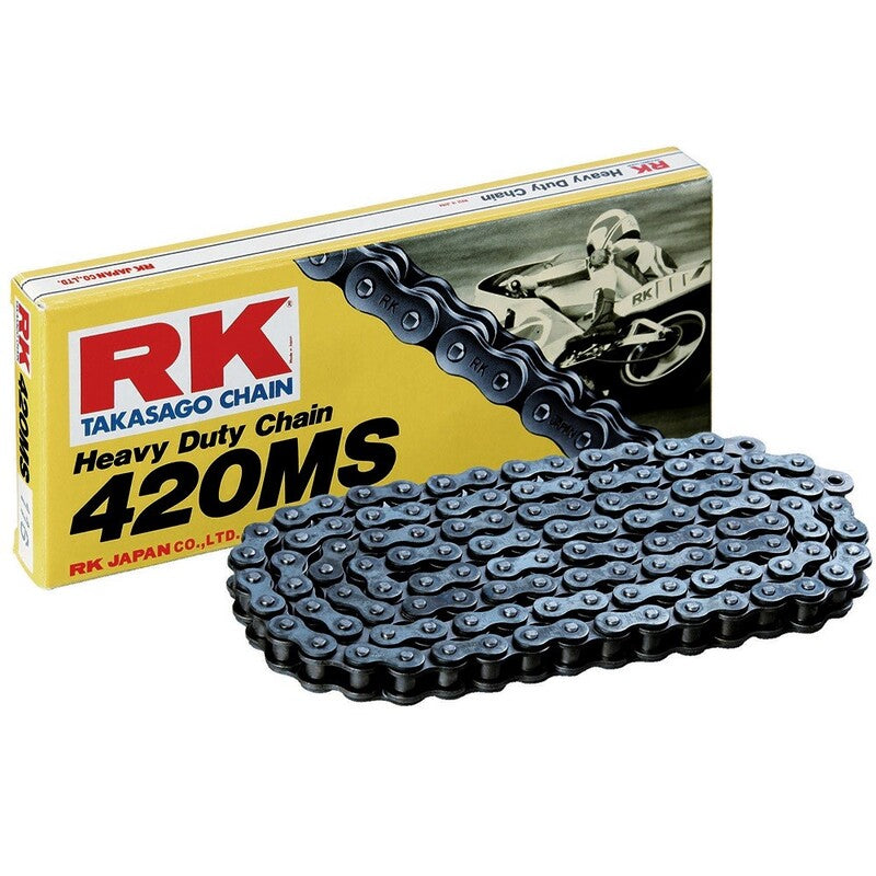 RK CHAIN MS 420, BLK/BLK, 120