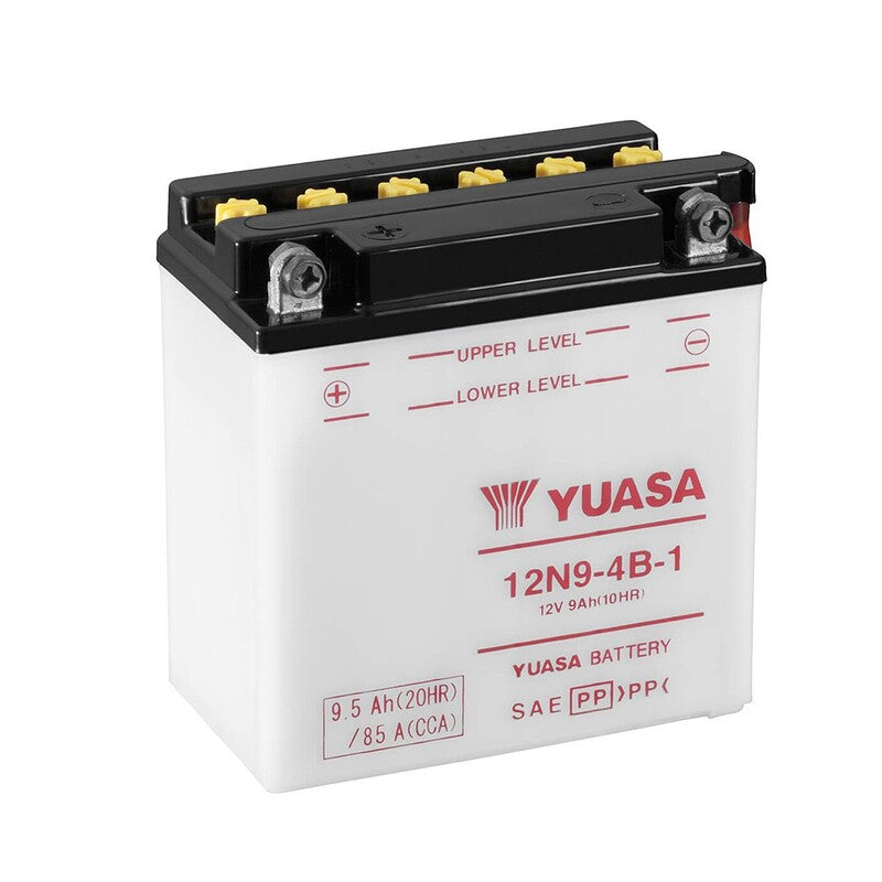 YUASA BATTERY 12N9-4B-1 CONV W/ ACID