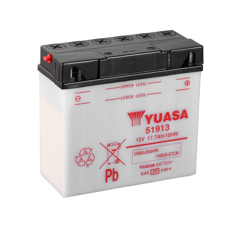 YUASA BATTERY 51913 CONV W/ ACID
