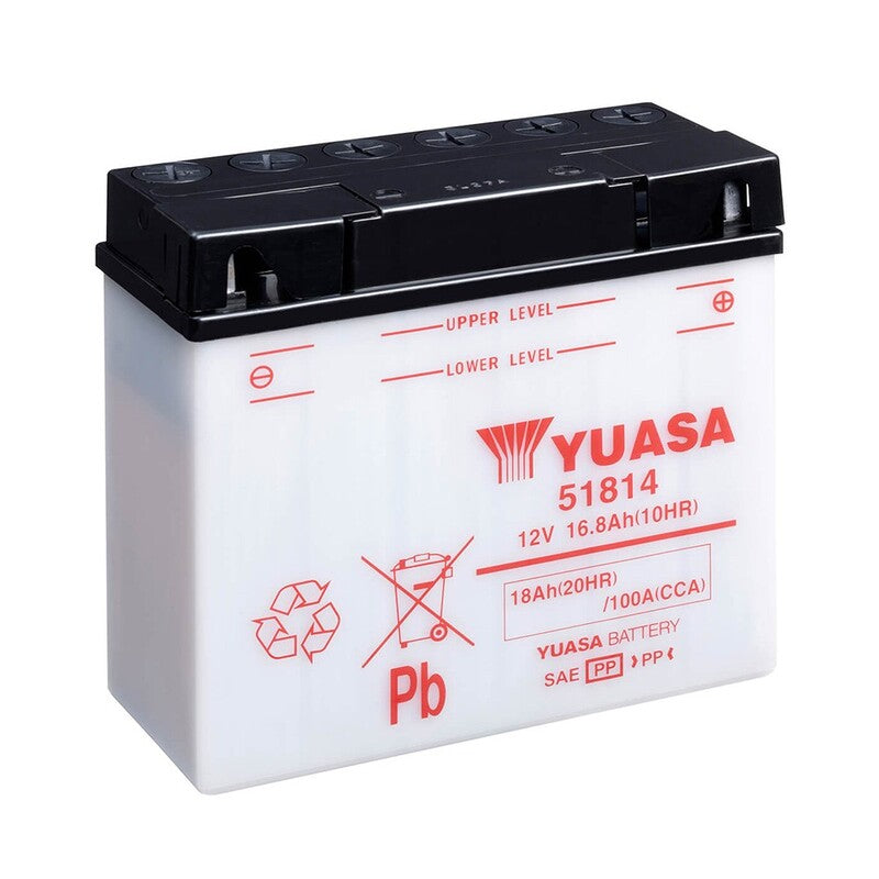 YUASA BATTERY 51814 CONV W/ ACID