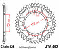 JTSPR RR SPROC 428 ALU UL SC 46, BLK, 51