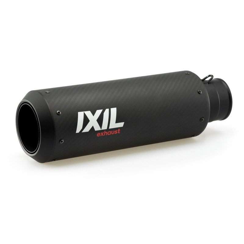 IXIL ROUND CARBON SILENCER, CAR/BLK