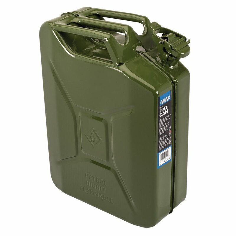 DRAPR STEEL FUEL CAN 20L, GRN
