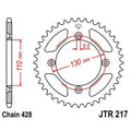 JTSPR SPROCKET 55 TEETH STL