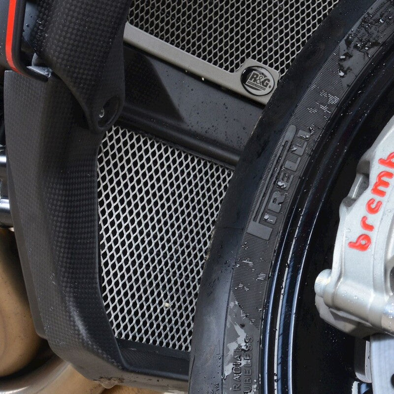 R&G OIL COOLER GUARD, BLK