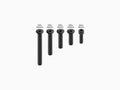 QUADL SP MOTORCYCLE PRO SCREW SET BLACK