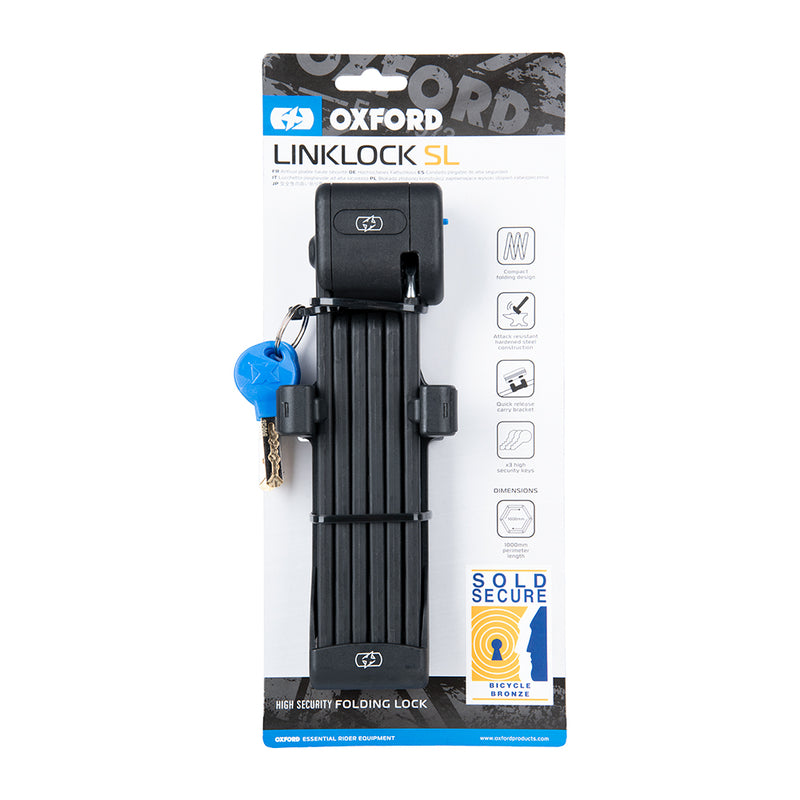 OXFOR U LOCKS LINKLOCK SL FOLDING LOCK