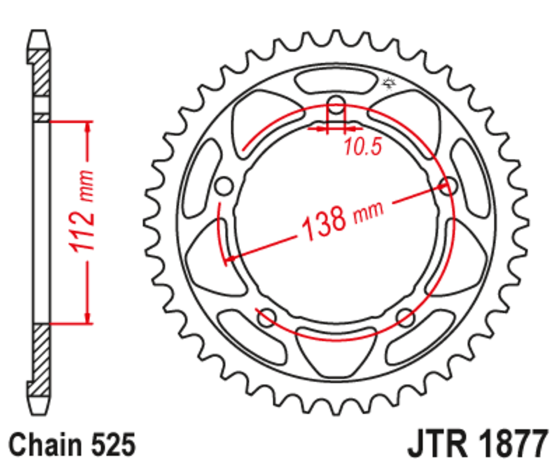 JTSPR RR SPROC 525 STEEL ST 1877, 41