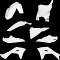 5 PIECE BODY KIT REPLICA WHITE