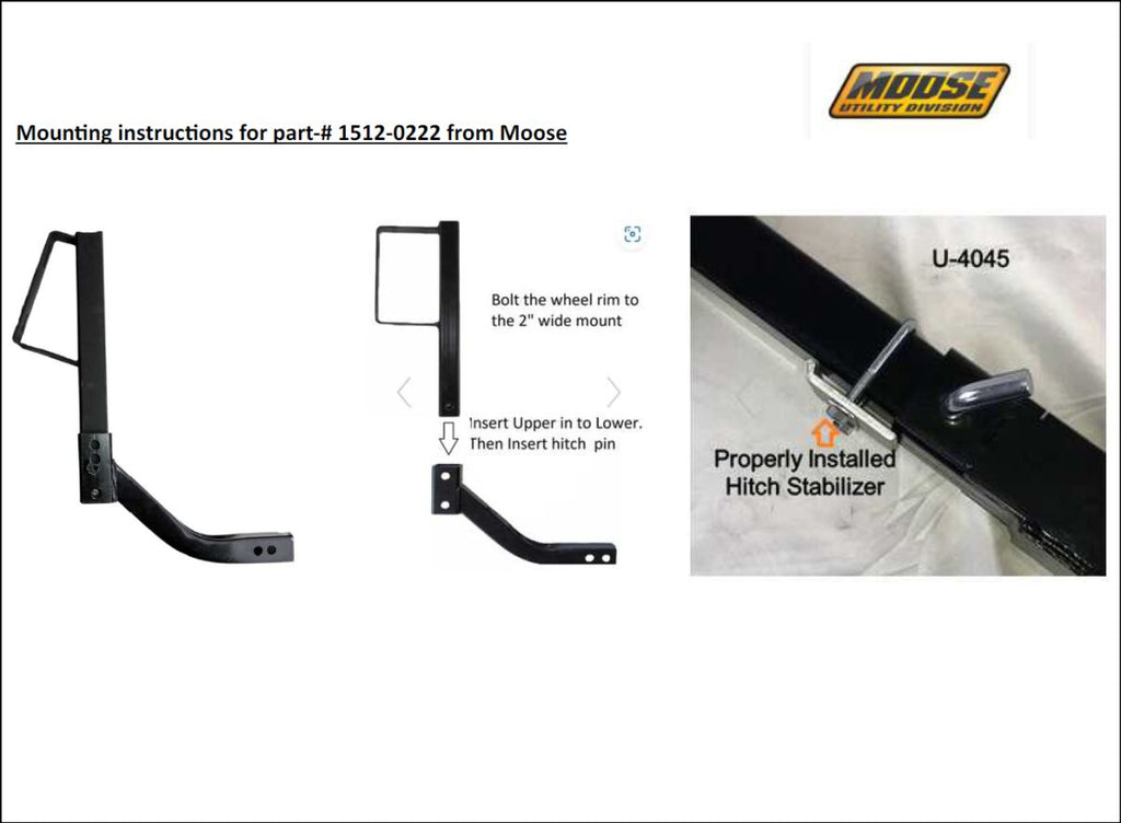 SPARE TIRE MOUNT 2 HITCH