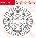 ROTOR TRW MSW236