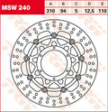 ROTOR TRW MSW240