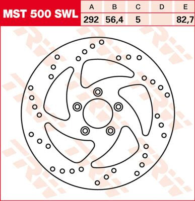 FRNT BRK DISC XL/BT SWPT LEFT