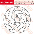 FRNT BRK DISC XL/BT SWPT LEFT