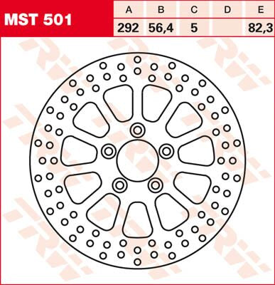 REAR BRAKE DISC XL/BT