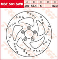 REAR BRAKE DISC BT SWEPT RIGHT
