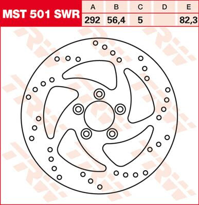 REAR BRAKE DISC BT SWEPT RIGHT