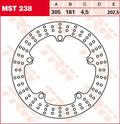 ROTOR TRW MST238