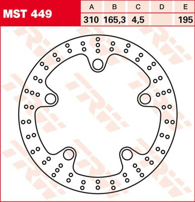 BRAKE ROTOR FIX ROUND L/R