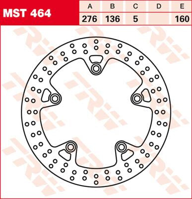 BRAKE ROTOR FIX ROUND L/R