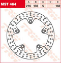 BRAKE ROTOR FIX ROUND L/R