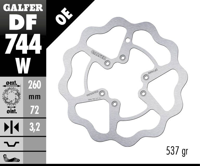 BRAKE DISC FIXED WAVE