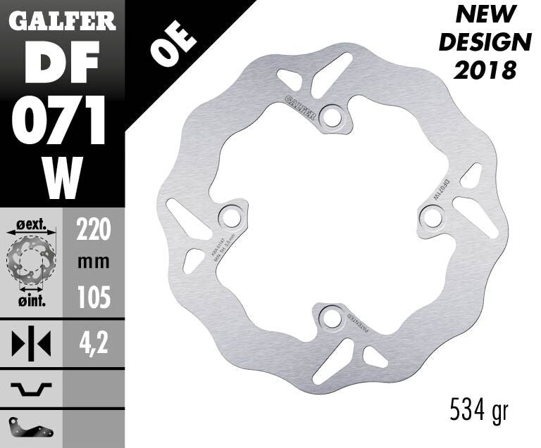 BRAKE DISC FIXED WAVE
