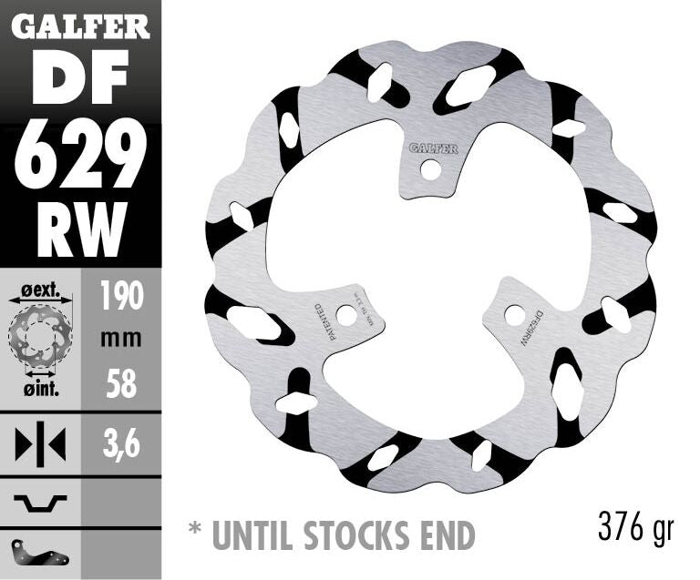 BRAKE DISC FIXED WAVE GROOVED
