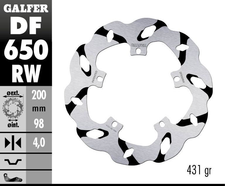 BRAKE DISC FIXED WAVE GROOVED