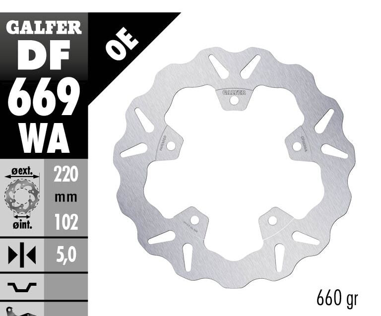 BRAKE DISC FIXED WAVE