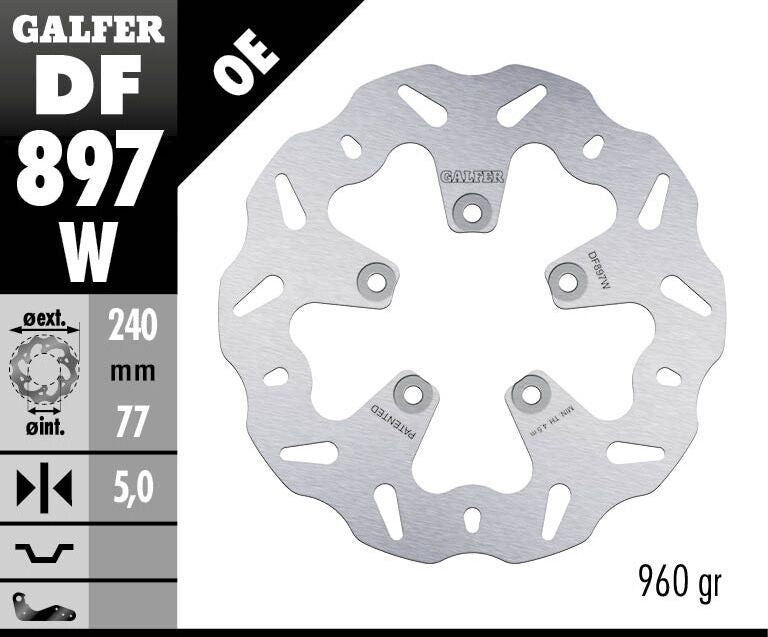 BRAKE DISC FIXED WAVE