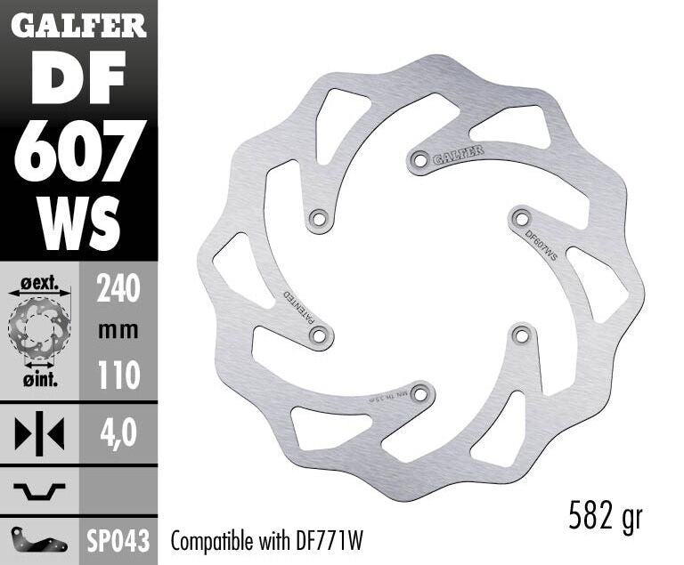 BRAKE DISC FIXED WAVE 240MM