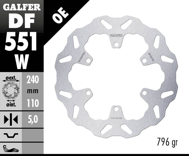 BRAKE DISC FIXED WAVE RR