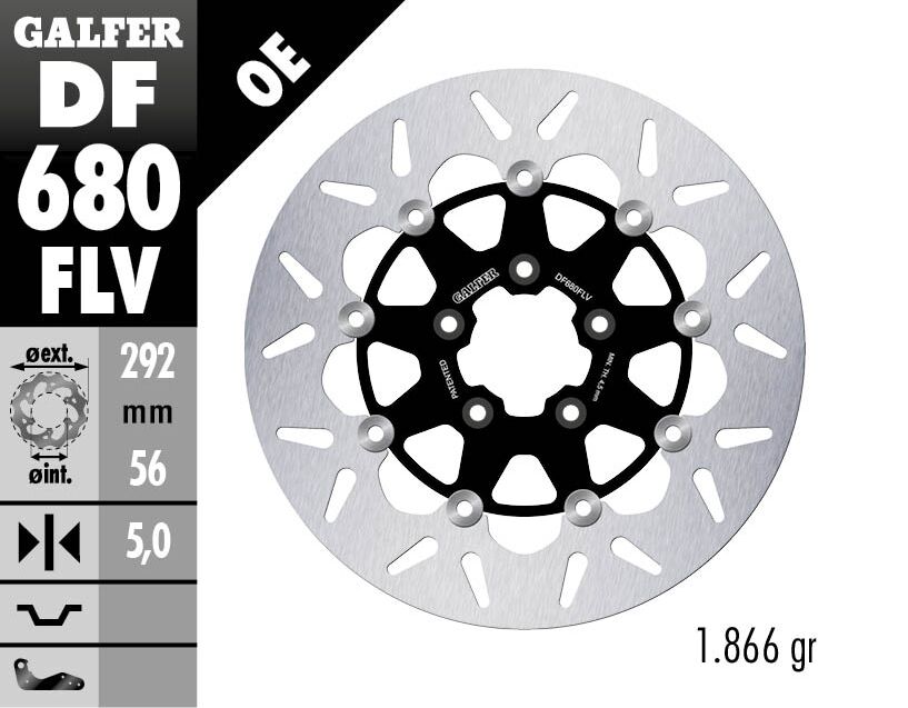 BRAKE DISC FLOAT ROUND