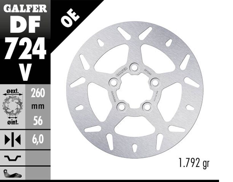 BRAKE DISC FIXED ROUND