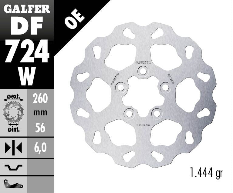 BRAKE DISC FIXED WAVE