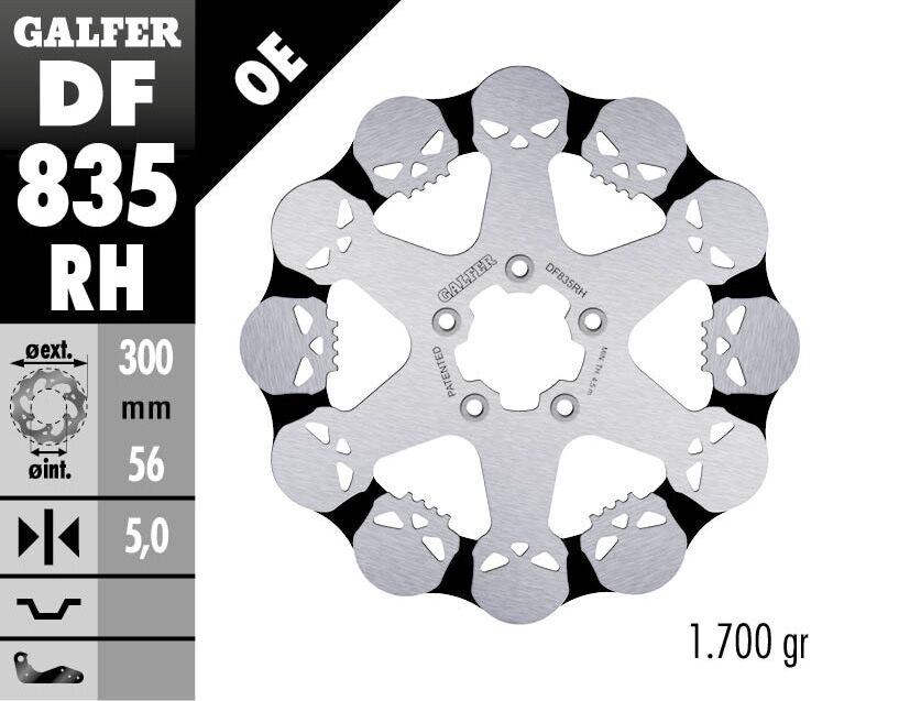 BRAKE DISC FIXED SKULL