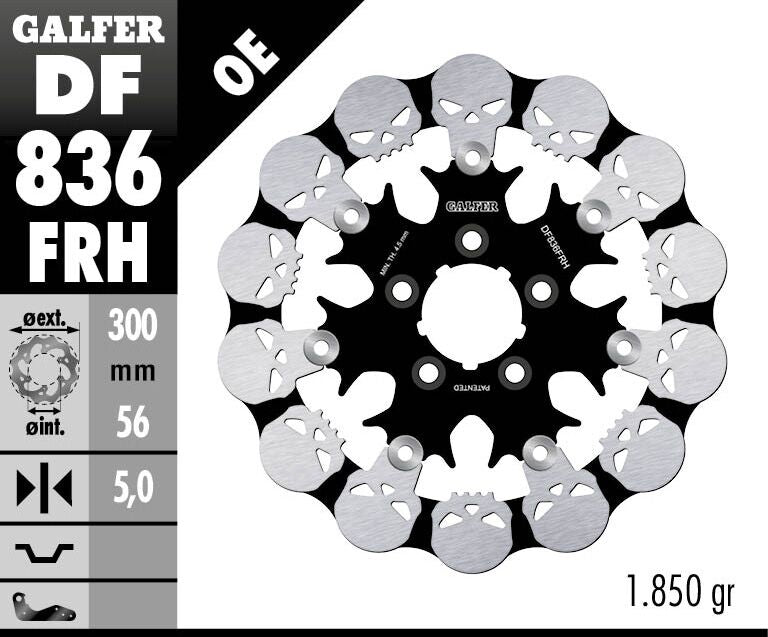 BRAKE DISC FLOAT SKULL