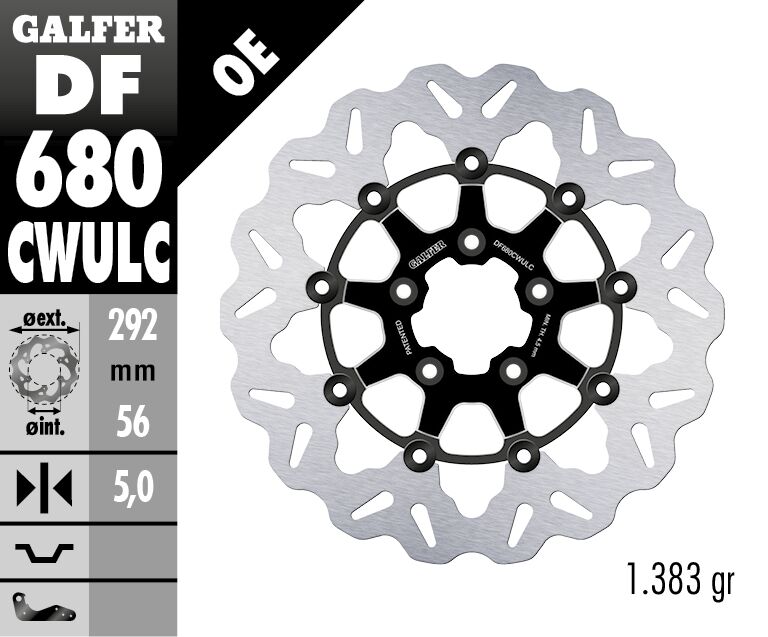 BRAKE DISC FLOAT WAVE BLACK CO