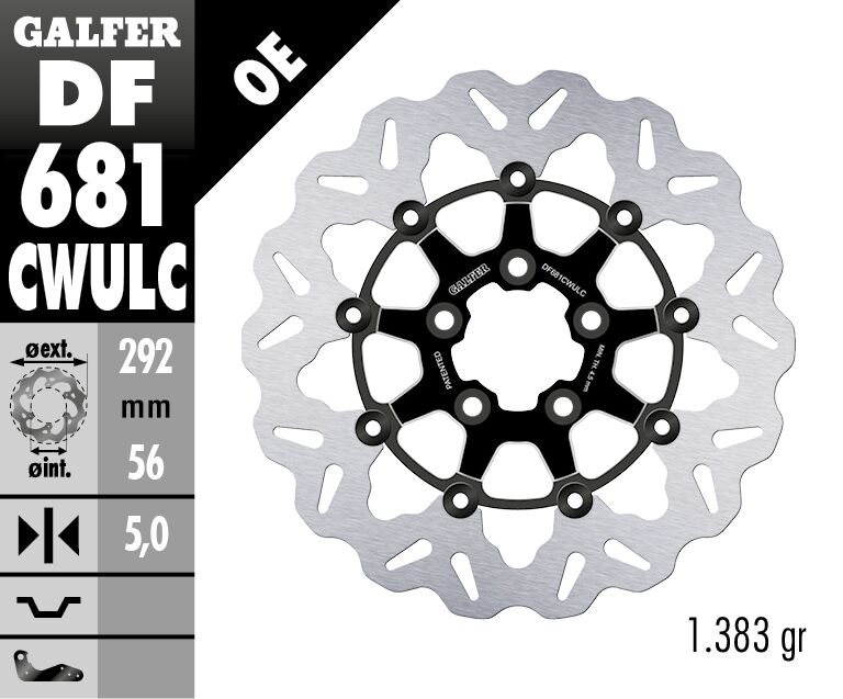 BRAKE DISC FLOAT WAVE BLACK CO